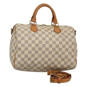 LOUIS VUITTON Damier Azur Speedy Bandouliere 30 Hand Bag N41052